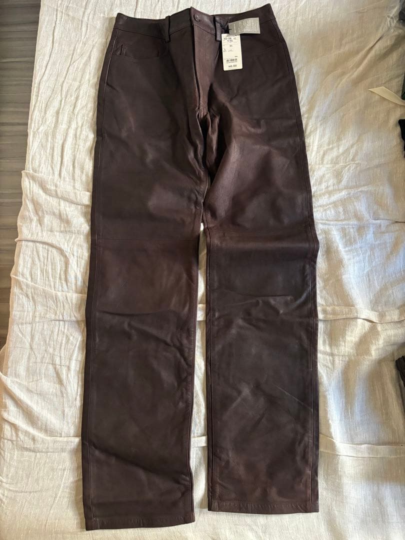 激レア　未使用　ポールスミス　ゴートレザー　山羊革　レザーパンツ　w31