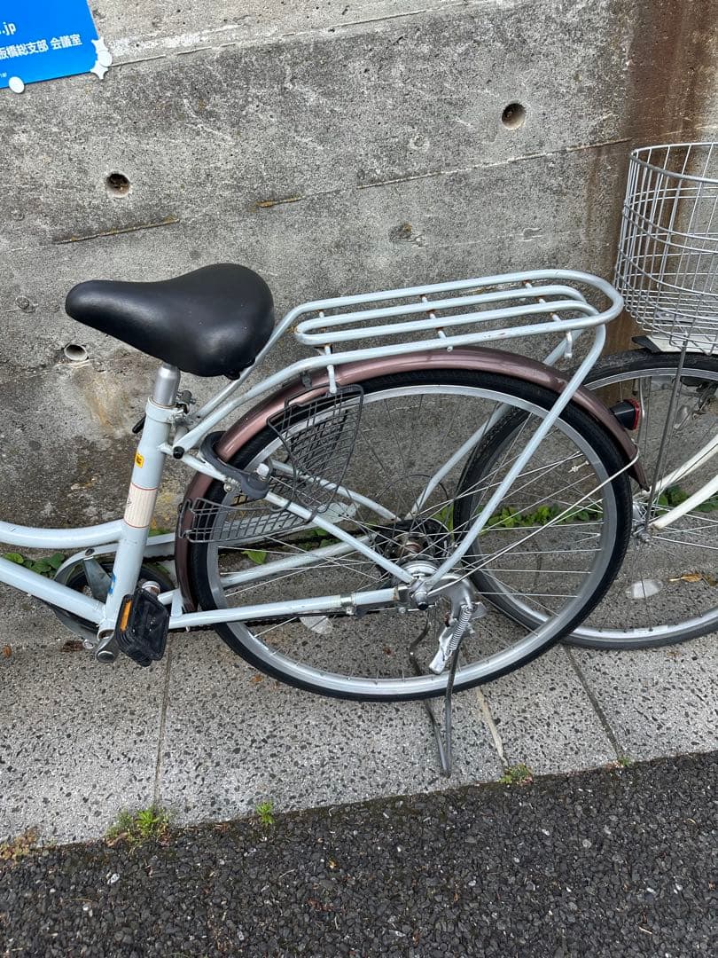 グレー シティサイクル 前カゴ付き