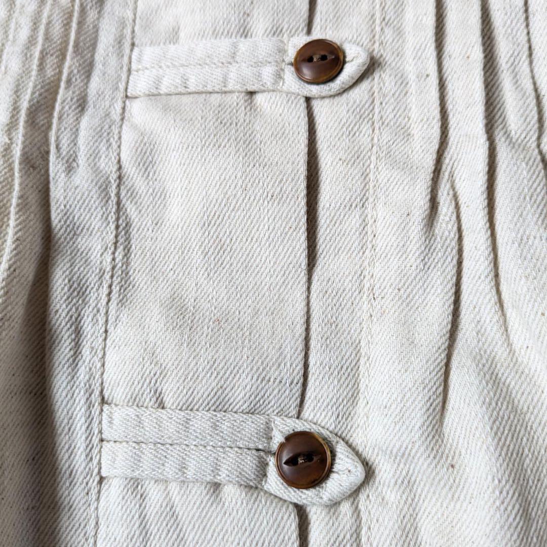 《新品タグ付》tumugu:/ツムグ　6.5ozコットンリネンデニム　ジャケット