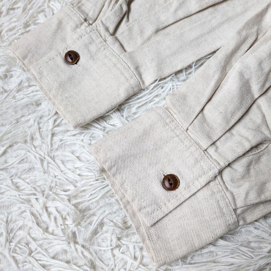 《新品タグ付》tumugu:/ツムグ　6.5ozコットンリネンデニム　ジャケット