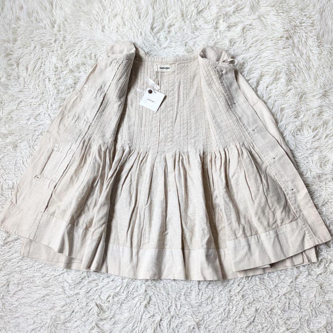 《新品タグ付》tumugu:/ツムグ　6.5ozコットンリネンデニム　ジャケット