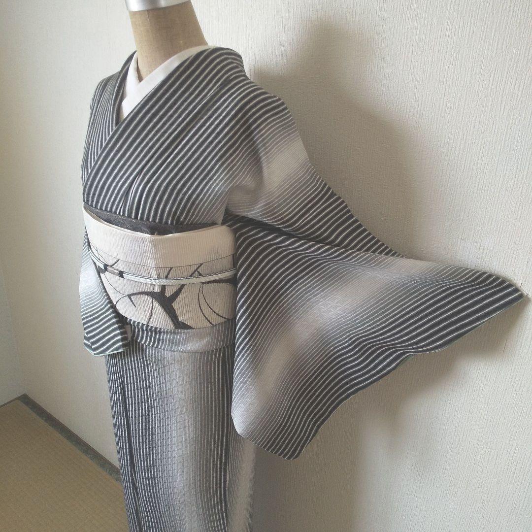 yasu【一蔵謹製・滝泰 おぼろ染め襲絞り】正絹・上質な訪問着・袷・証紙