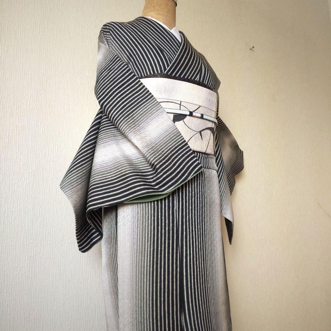 yasu【一蔵謹製・滝泰 おぼろ染め襲絞り】正絹・上質な訪問着・袷・証紙