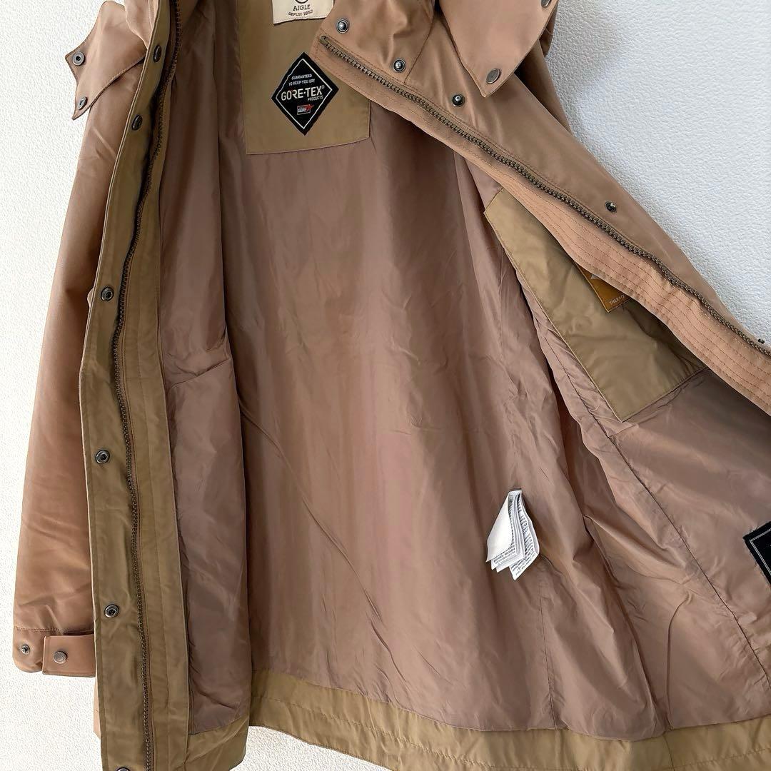 エーグル GORE-TEX 取り外せるフード付き アウター ベージュ M