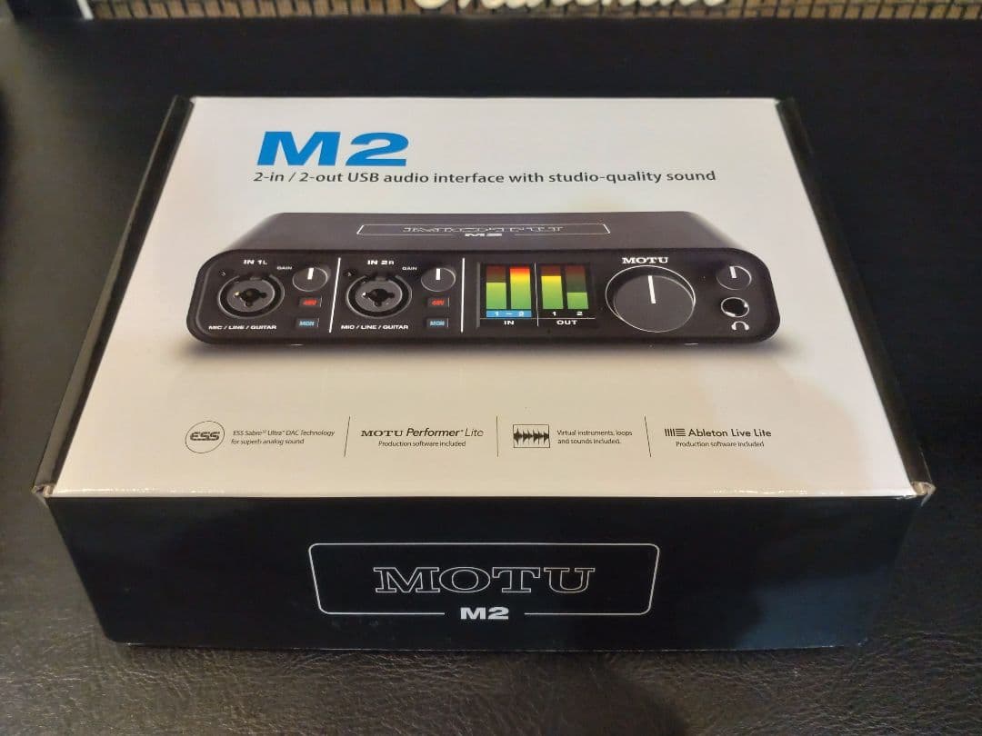 ほぼ未使用 MOTU M2 オーディオインターフェイス