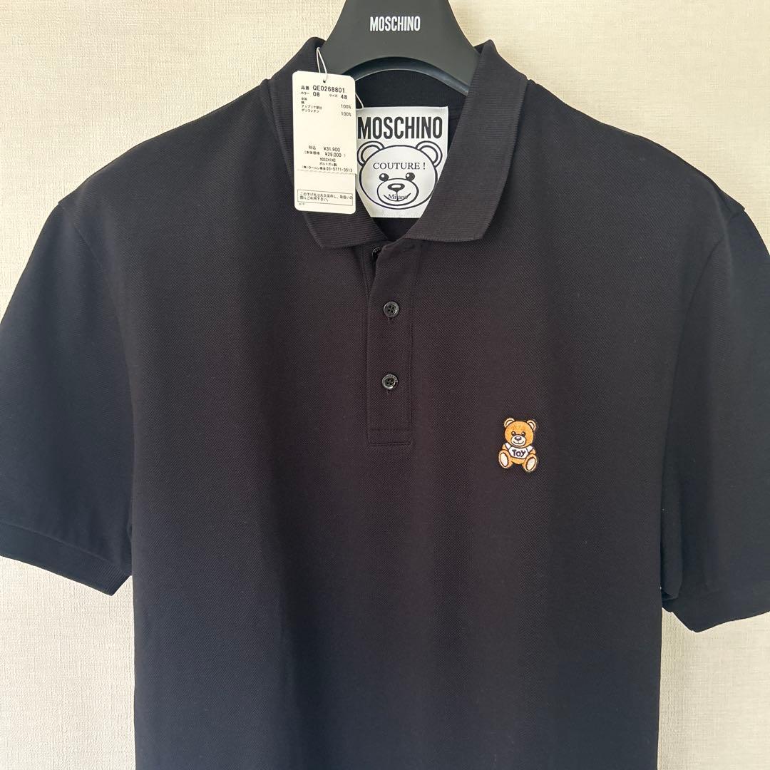 新品タグ付き　モスキーノくまさん刺繍　ポロシャツ　最終値下げ