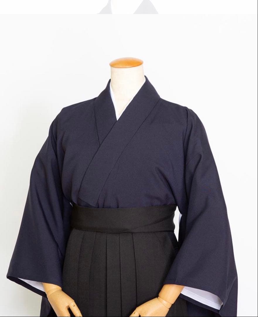 弓道　着物　紺