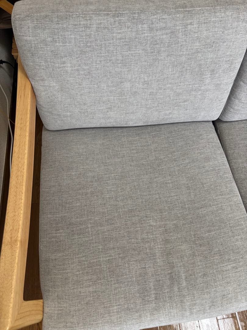 ソファー 天然木フレーム ファブリック2人掛け タンスのゲン