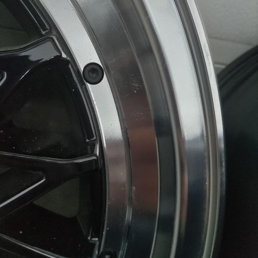 17インチ ブラック シルバー ホイール 4本セット