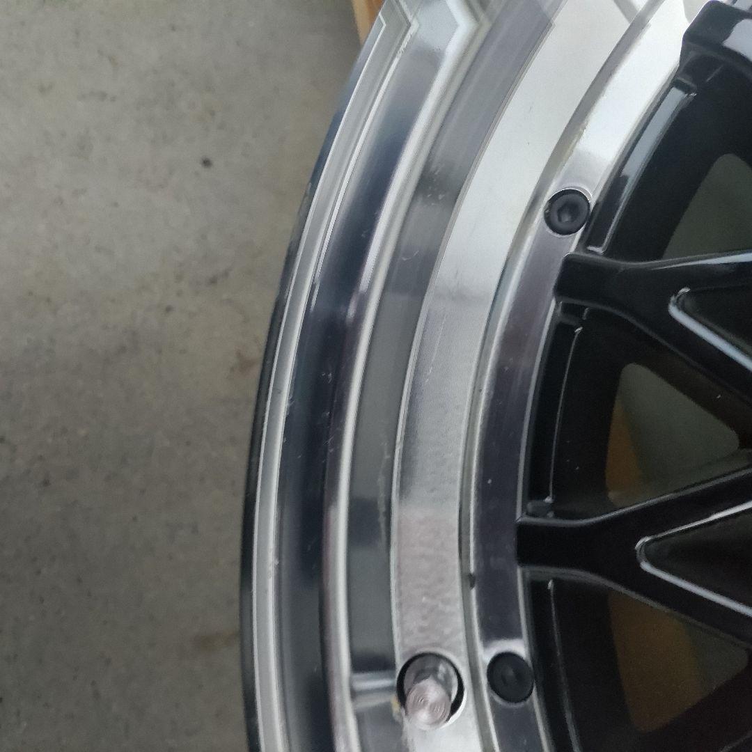 17インチ ブラック シルバー ホイール 4本セット