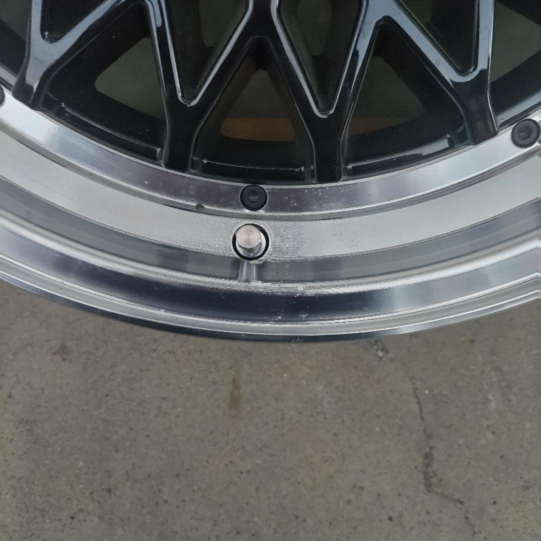 17インチ ブラック シルバー ホイール 4本セット