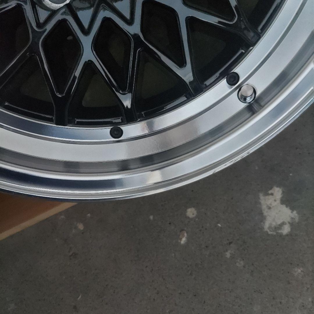17インチ ブラック シルバー ホイール 4本セット