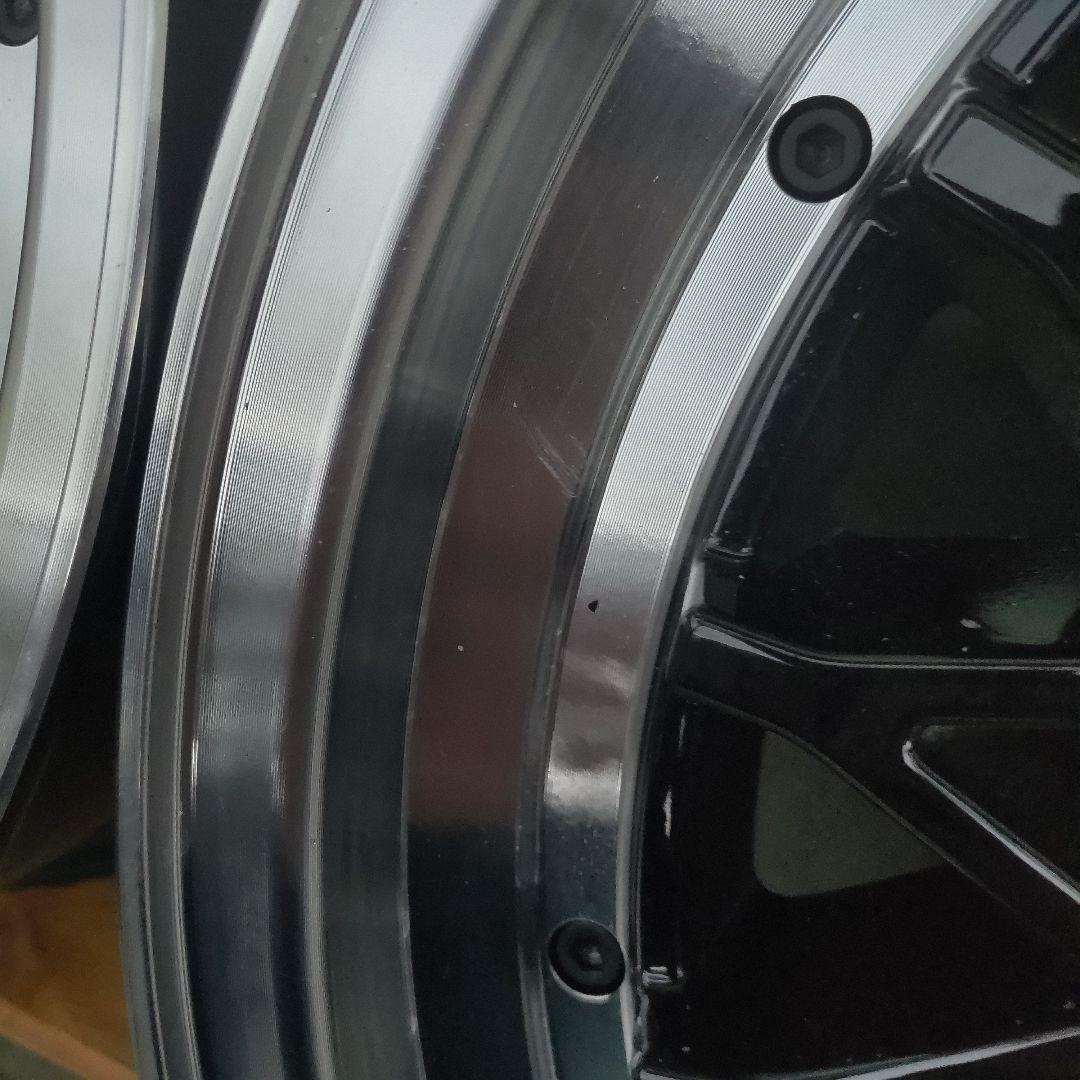 17インチ ブラック シルバー ホイール 4本セット