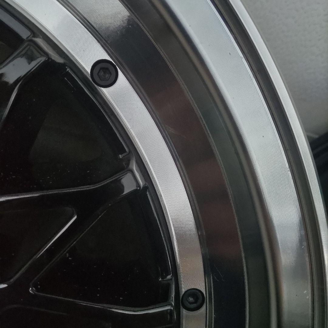 17インチ ブラック シルバー ホイール 4本セット