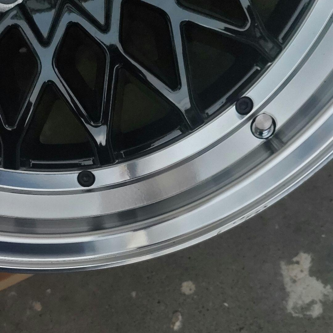 17インチ ブラック シルバー ホイール 4本セット