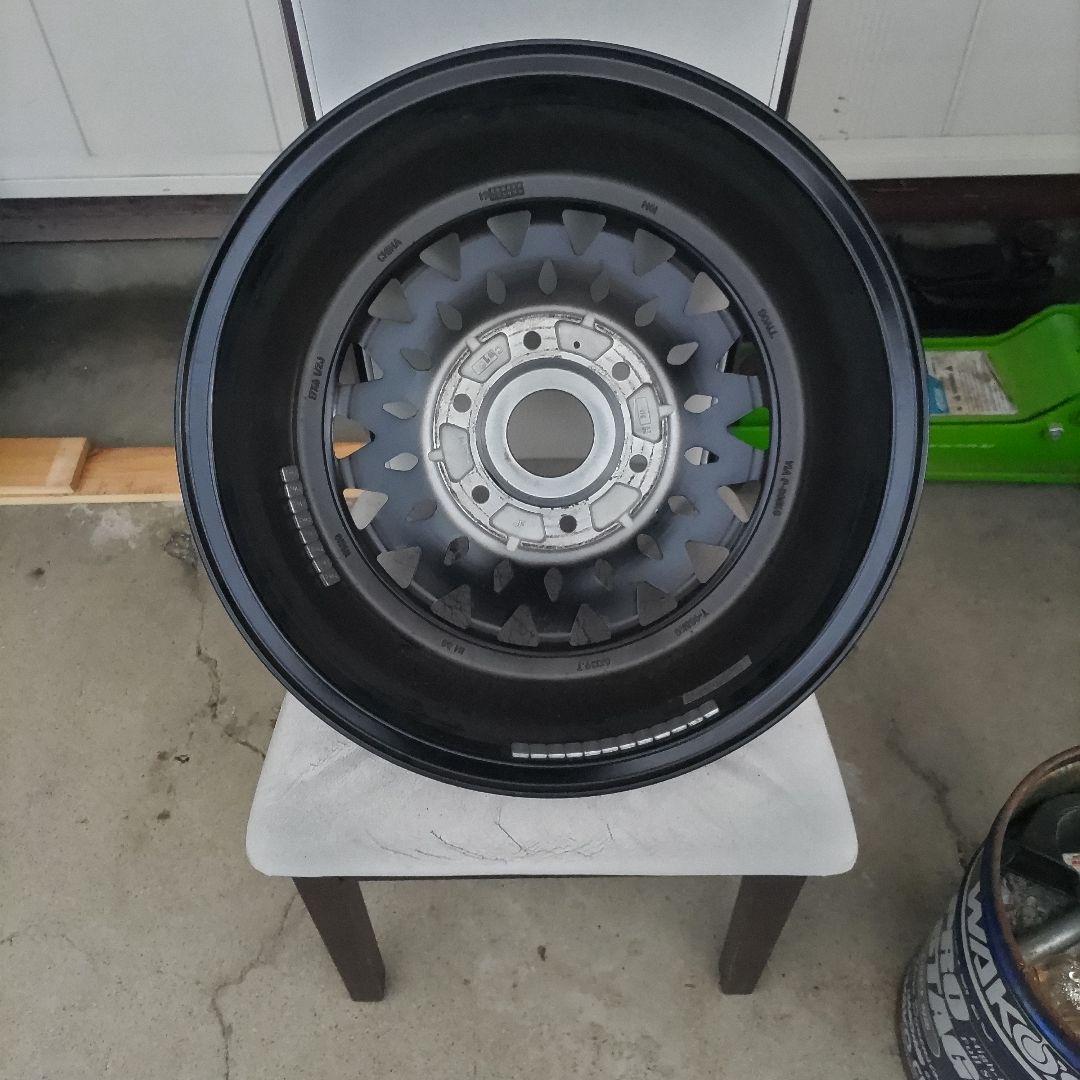 17インチ ブラック シルバー ホイール 4本セット