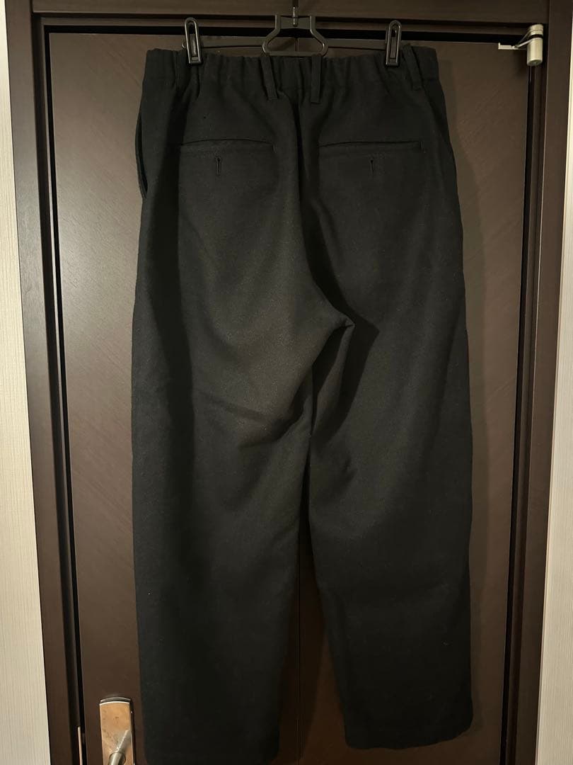 cornier ウールパンツ　TOPBLACK Lサイズ