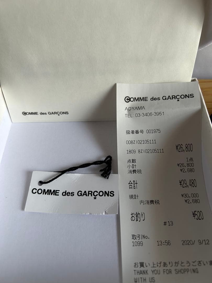 COMME des GARCONS 二つ折り財布 ブラック