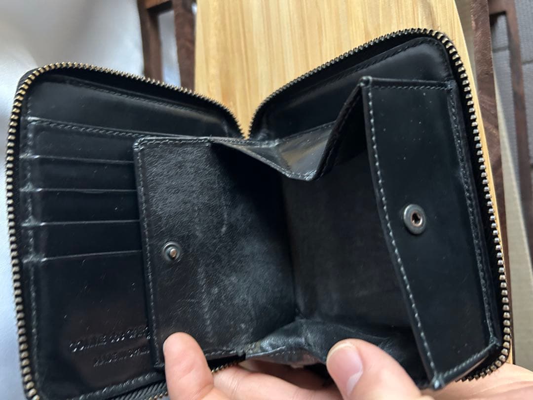 COMME des GARCONS 二つ折り財布 ブラック