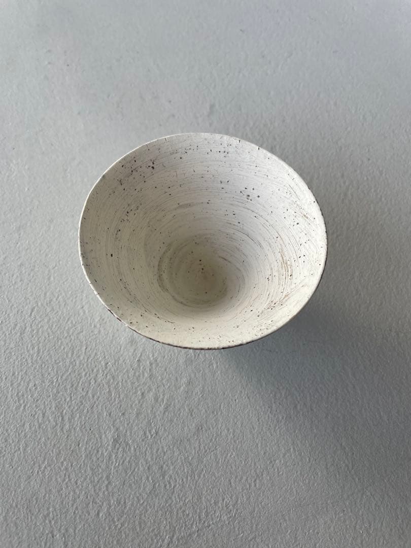 二階堂明弘 三角カップ 3客セット 白 中国茶 茶杯