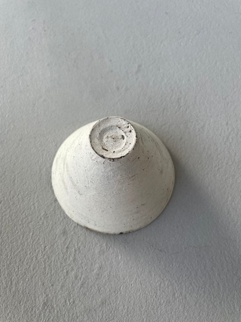 二階堂明弘 三角カップ 3客セット 白 中国茶 茶杯