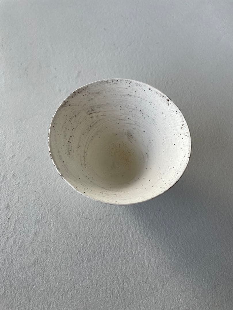 二階堂明弘 三角カップ 3客セット 白 中国茶 茶杯