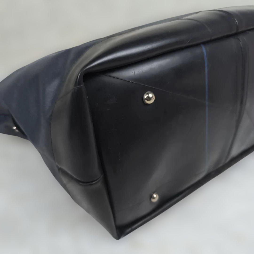 ✨極美品✨ SEAL 森野帆布 コラボ ボストンバッグ 2way タイヤ 紺黒