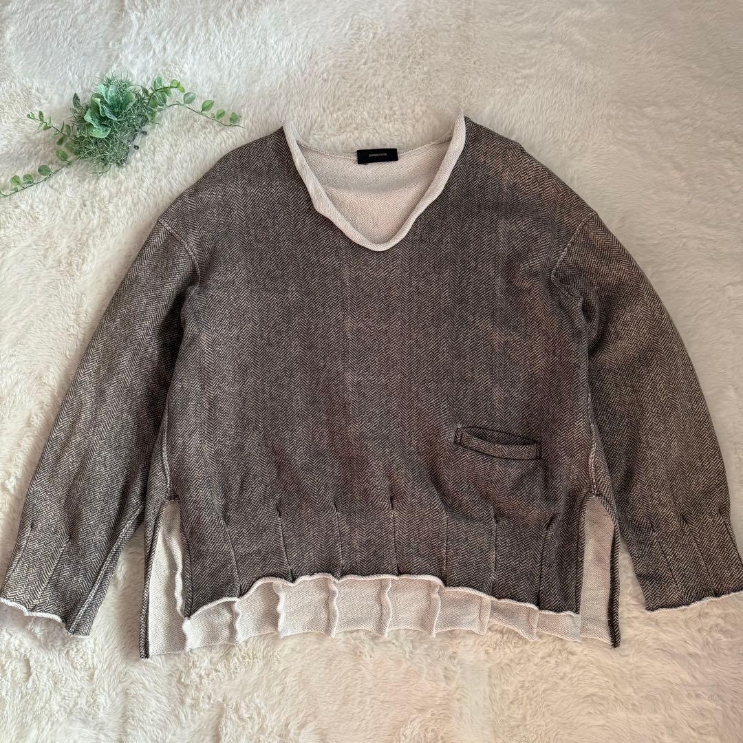 UNDERCOVER アンダーカバー　グレー Vネック