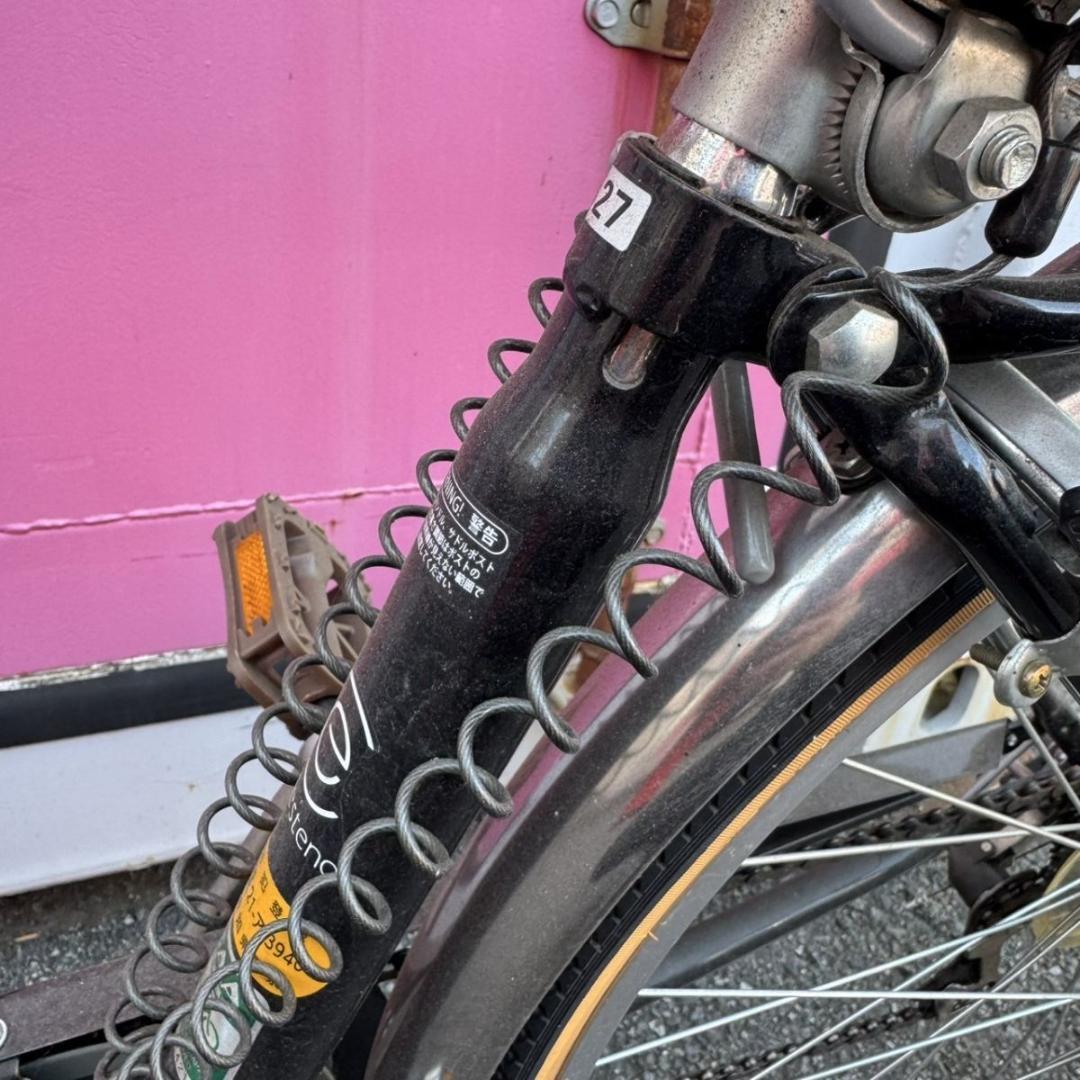 Celsteno シティサイクル 27インチ ブラック LEDオートライト