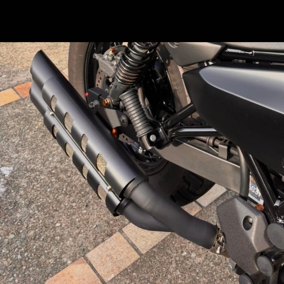 新型エリミネーター　スリップオンマフラー ノーブランド品　クロスツイン