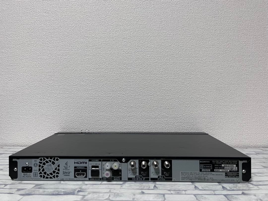 2TB 3番組録画　ソニー　ブルーレイレコーダー　BDZ-EW2200