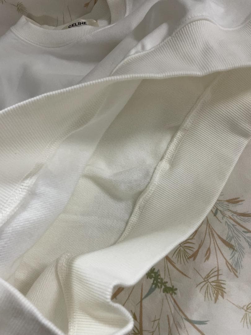 ホワイト/即発送 セリーヌ スウェット Celine 長袖