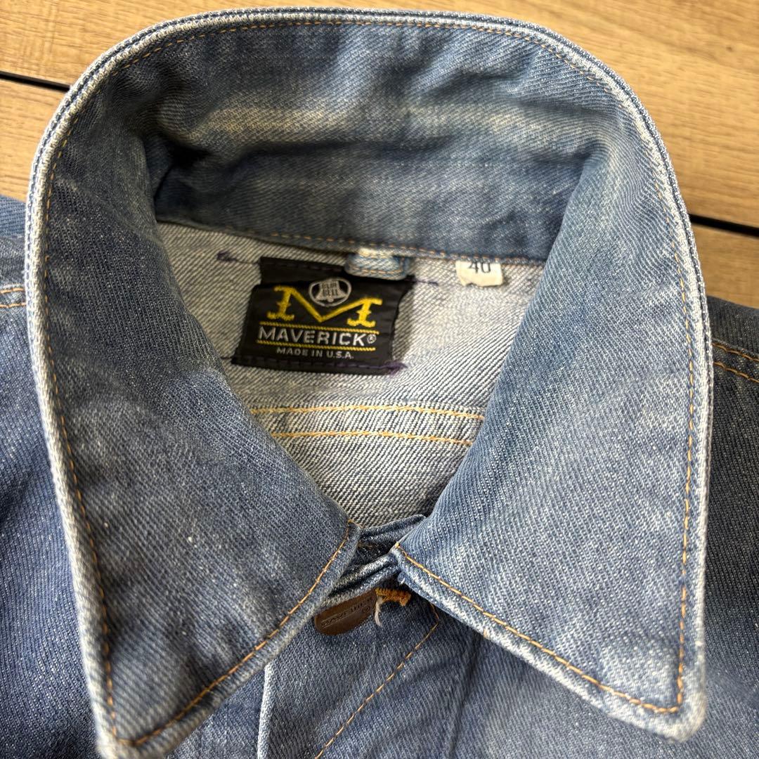 マーベリック 70s USA製 124MJ型 デニムジャケット 左綾 ジージャン