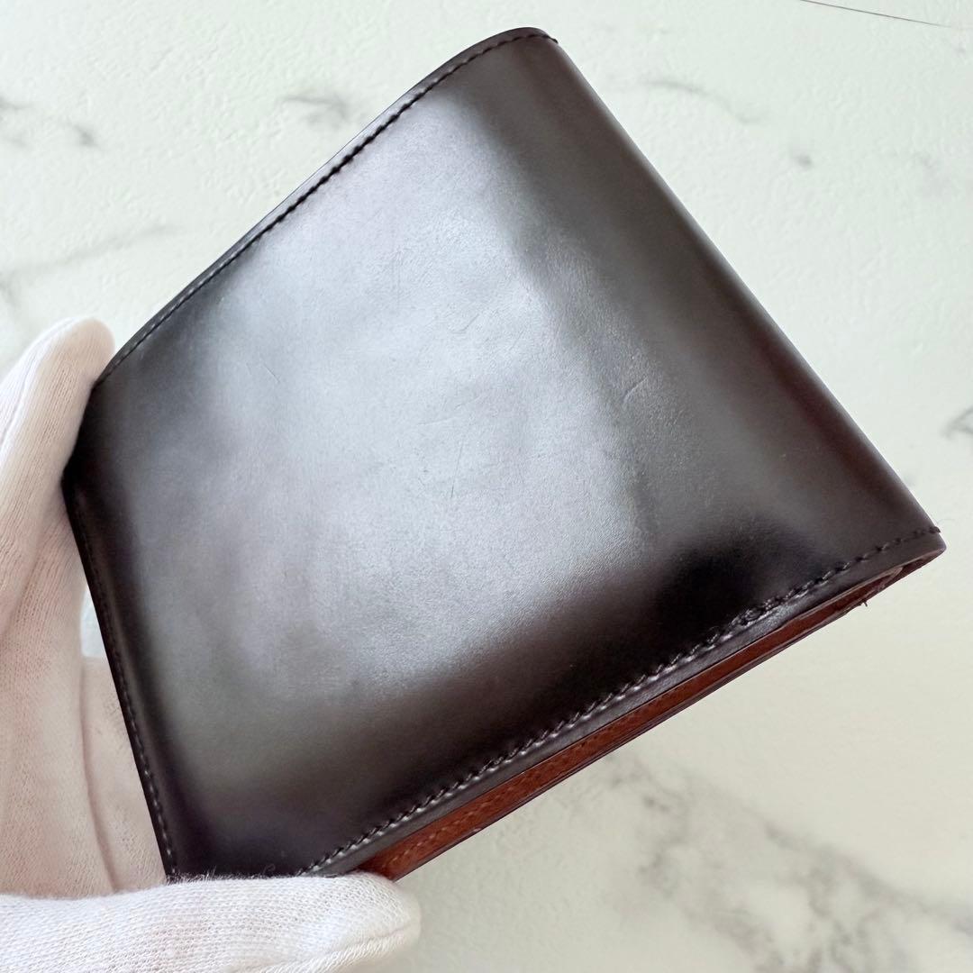 ETTINGER エッティンガー レザー 本革 牛革 二つ折り財布 ブラック