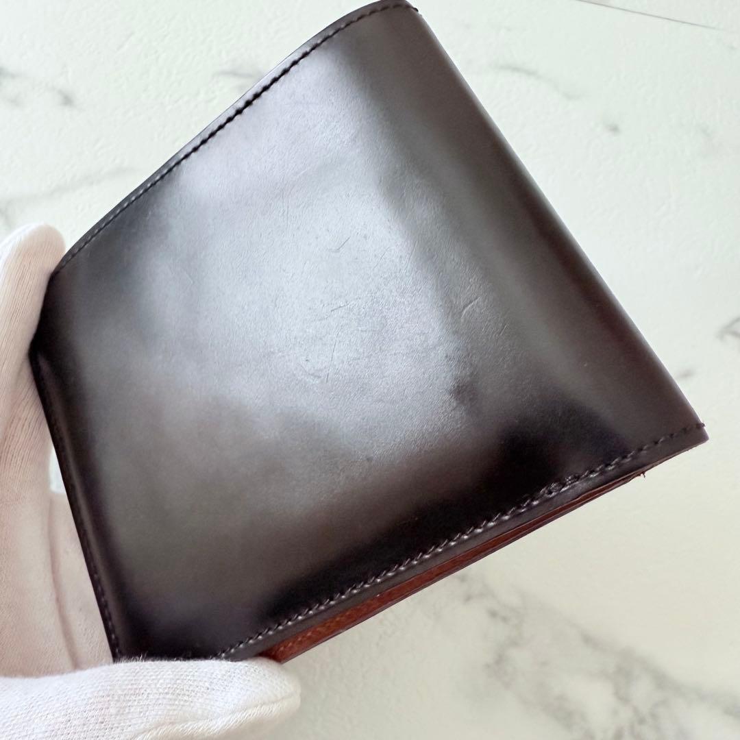 ETTINGER エッティンガー レザー 本革 牛革 二つ折り財布 ブラック