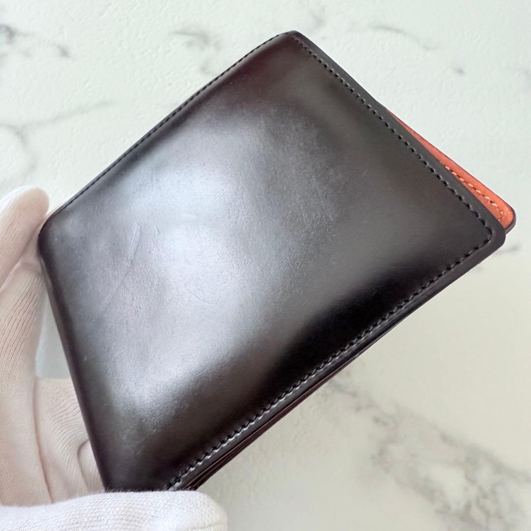ETTINGER エッティンガー レザー 本革 牛革 二つ折り財布 ブラック