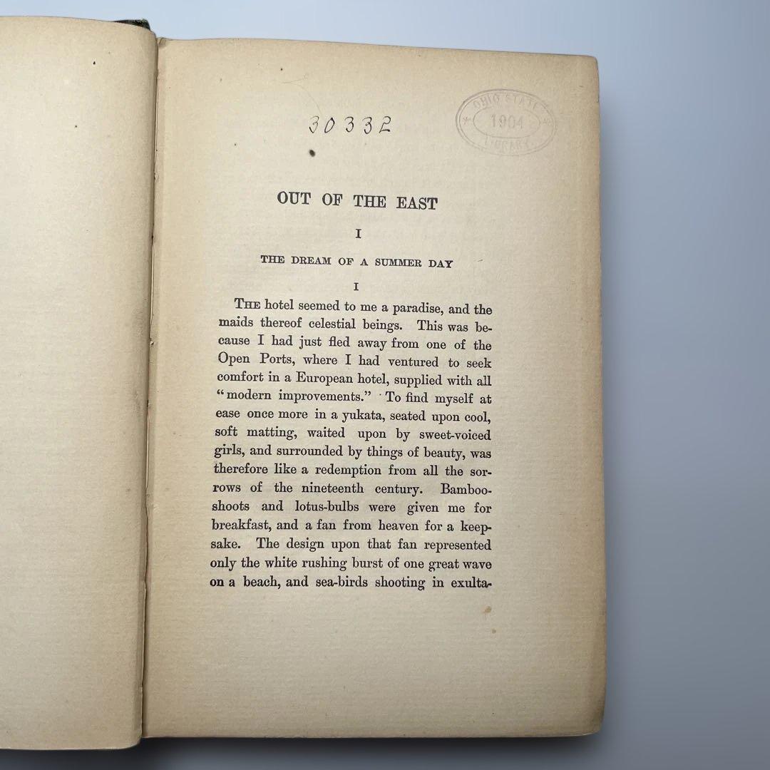 ★初版★ ラフカディオハーン Out of the East『東の国から 』