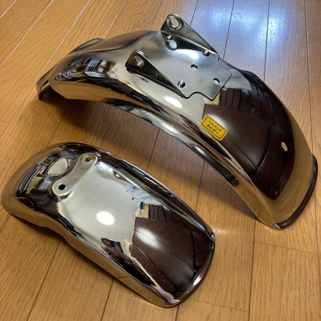 4Lモンキー純正クロームフェンダーセット前後