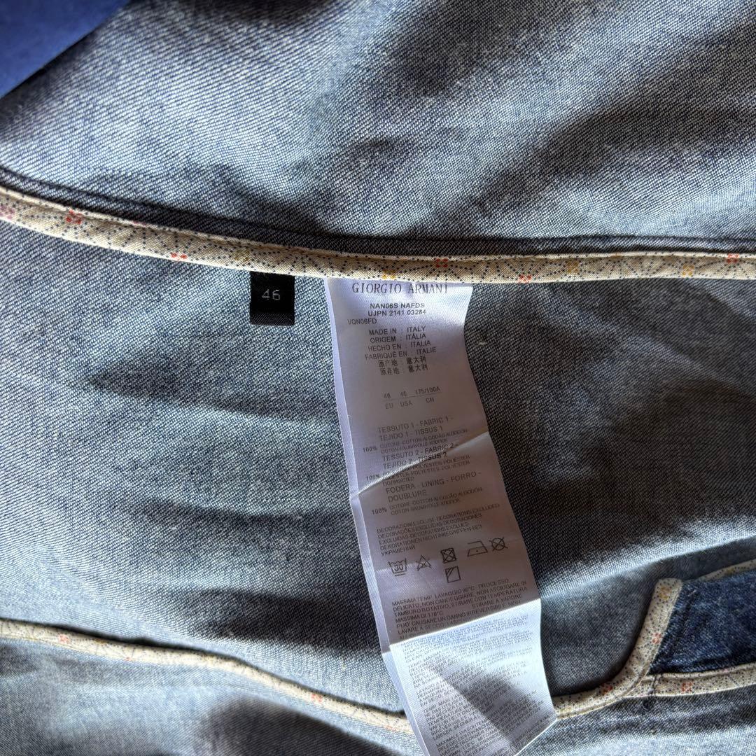 Giorgio Armani テーラードジャケット ダークブルーデニム