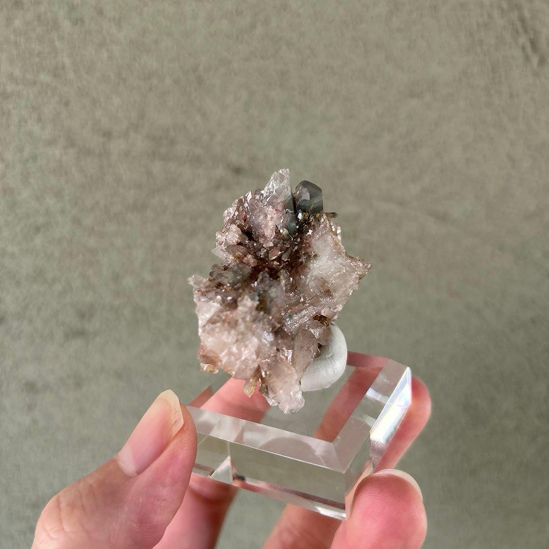 最終価格 希少 Ajoite in Quartz アホイトインクォーツ