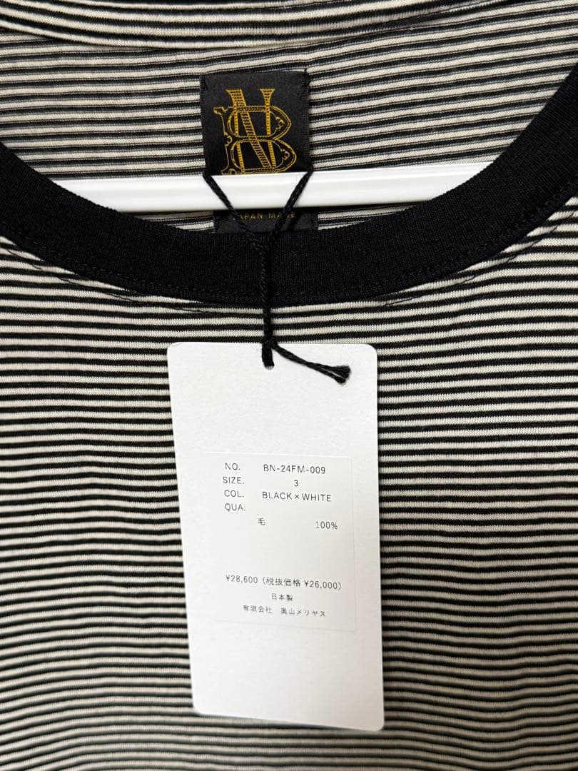 【新品未使用】BATONER 24AW ウールロングスリーブTシャツ