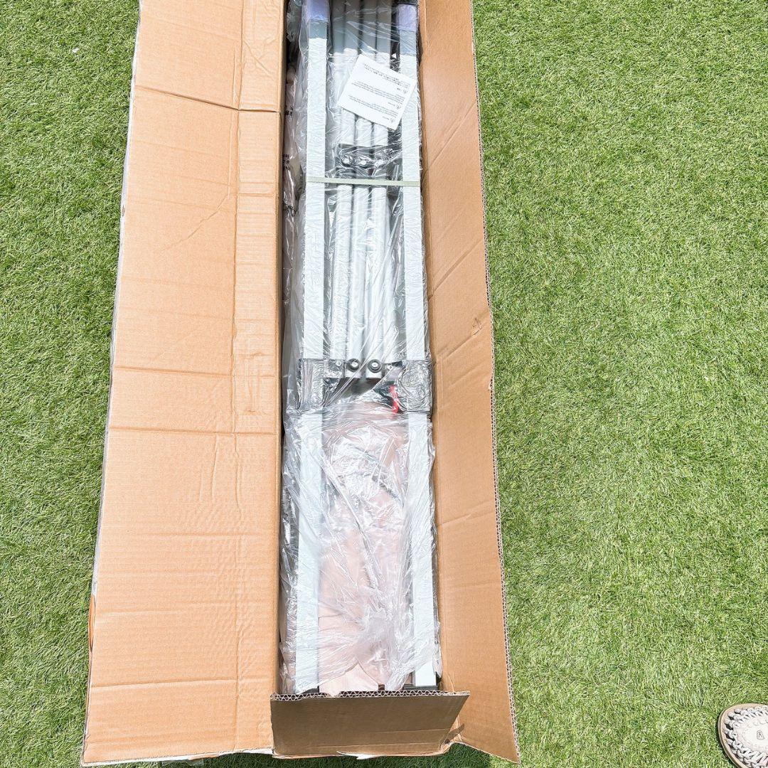 タープテント　2m　ワンタッチテント　耐水　UVカット　3段階調節 横幕付き