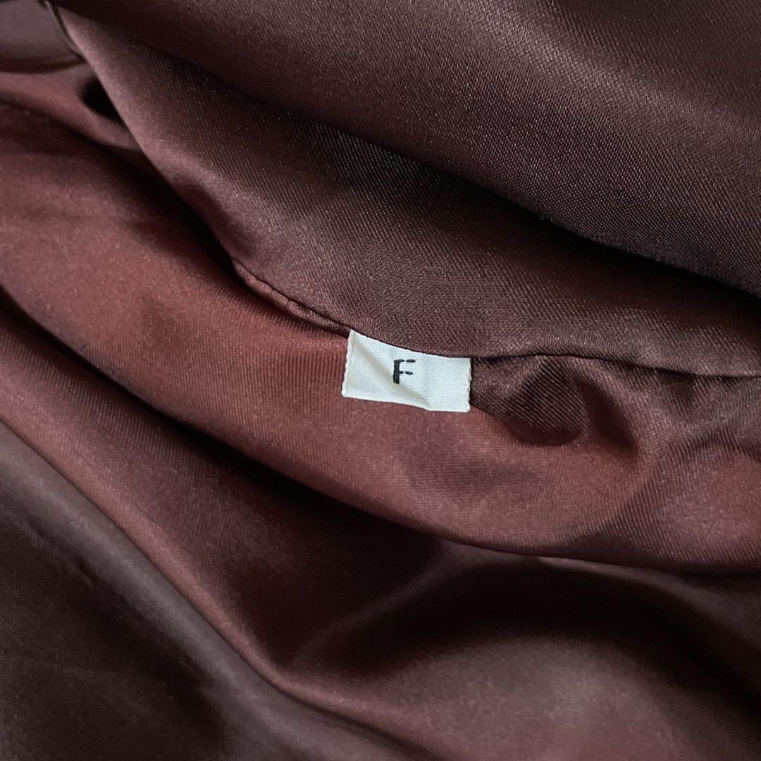 ミンク 花柄刺繍 本毛皮 コート 毛並み◎ なめし柔らか サイズL相当