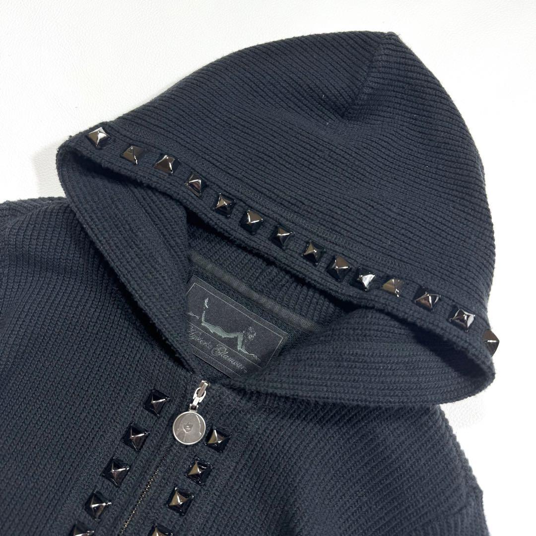 【希少】ヒステリックグラマー ニットパーカー スタッズ ヒスガール リブ Y2K