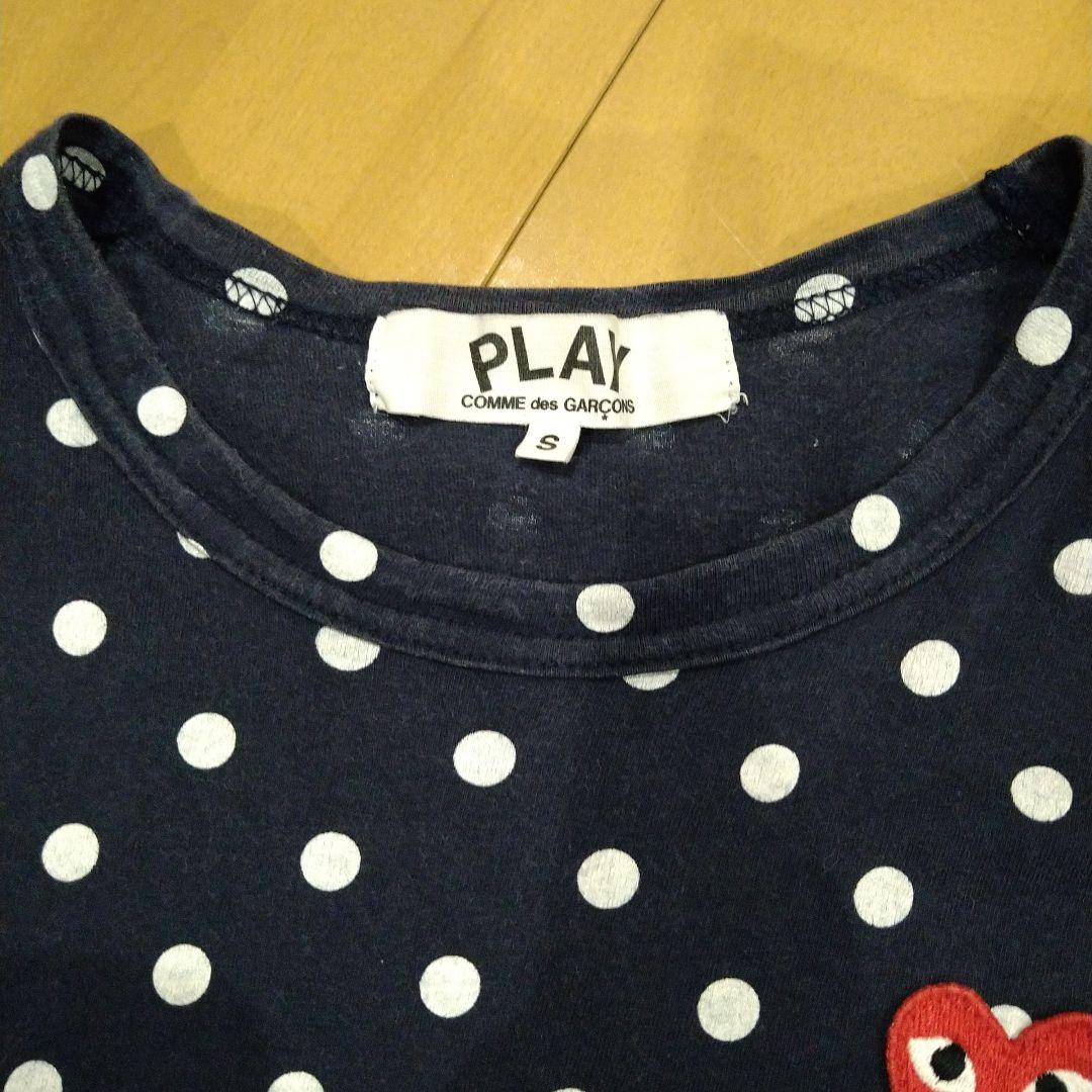 プレイコムデギャルソン　レディース　水玉　ドット柄　長袖カットソー