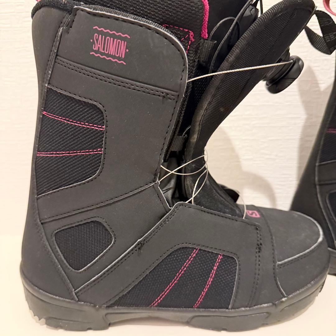 【美品】SALOMON スノボ　SCARLET BOA 25cm サロモン