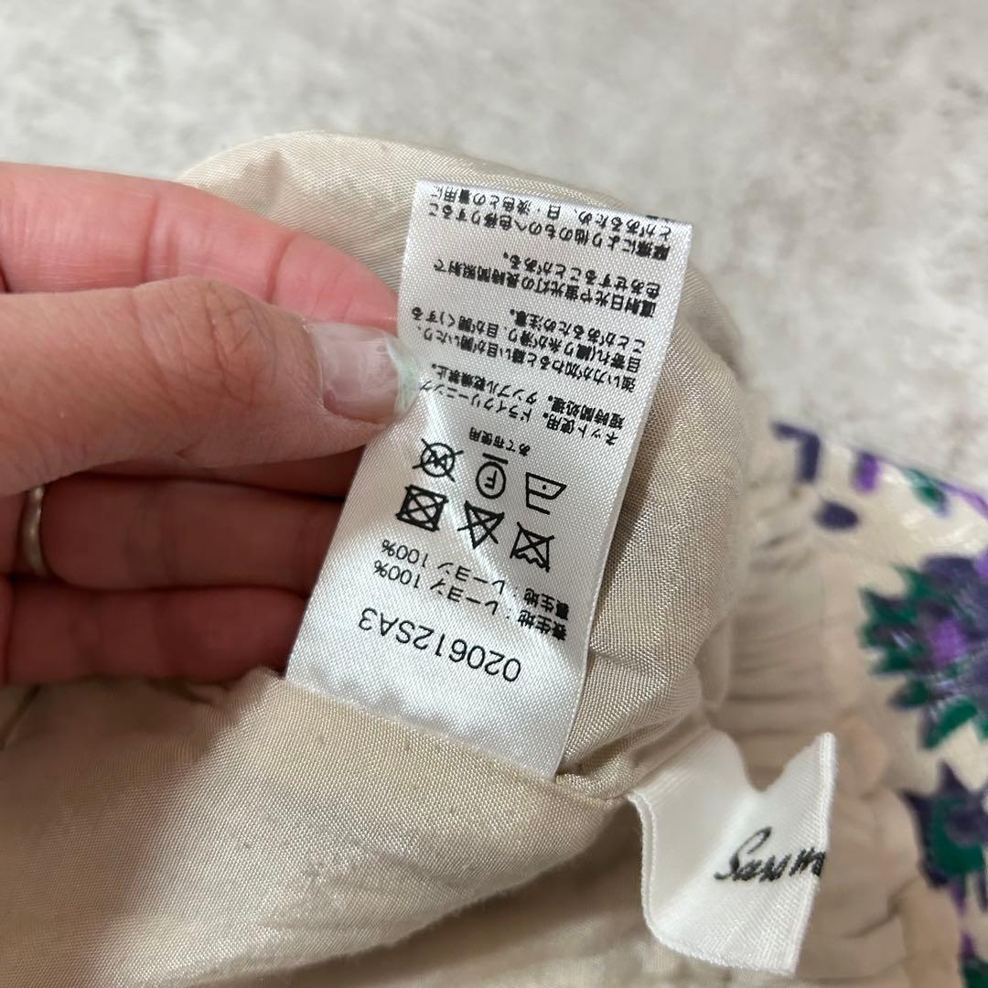 sara mallika サラマリカ オリジナルプリントイージーパンツ　花