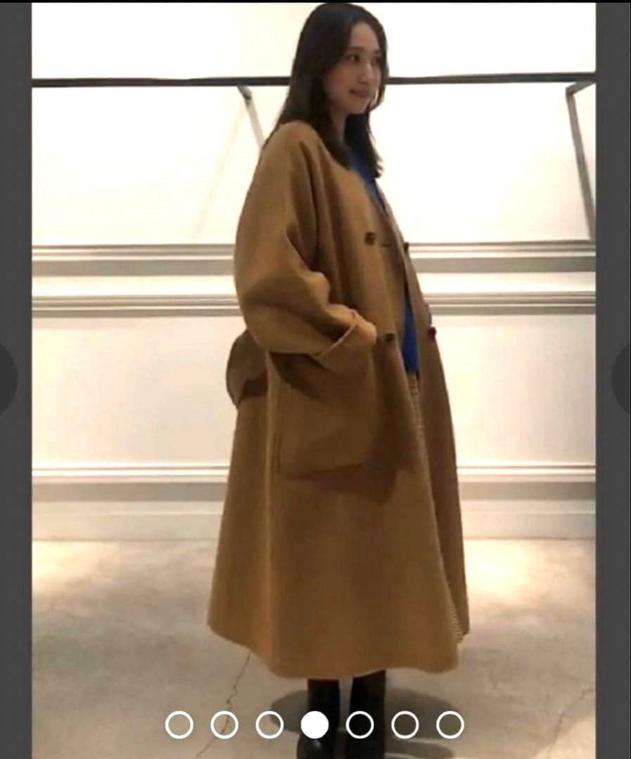 ルシェルブルー　ダブルフェイスビッグポケットコート