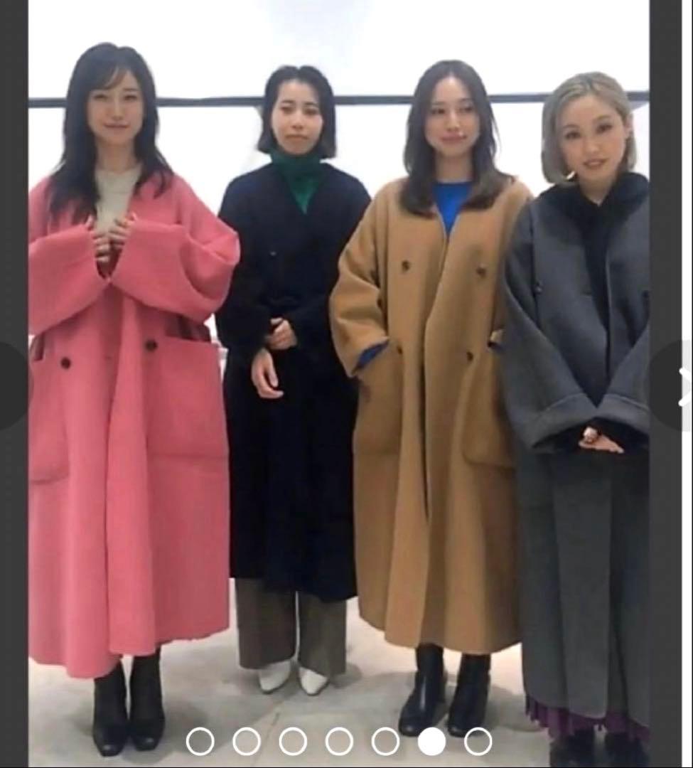 ルシェルブルー　ダブルフェイスビッグポケットコート