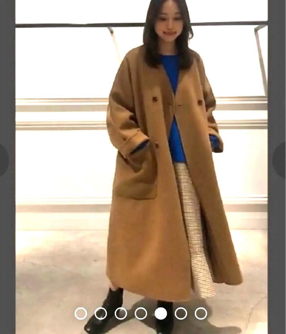 ルシェルブルー　ダブルフェイスビッグポケットコート